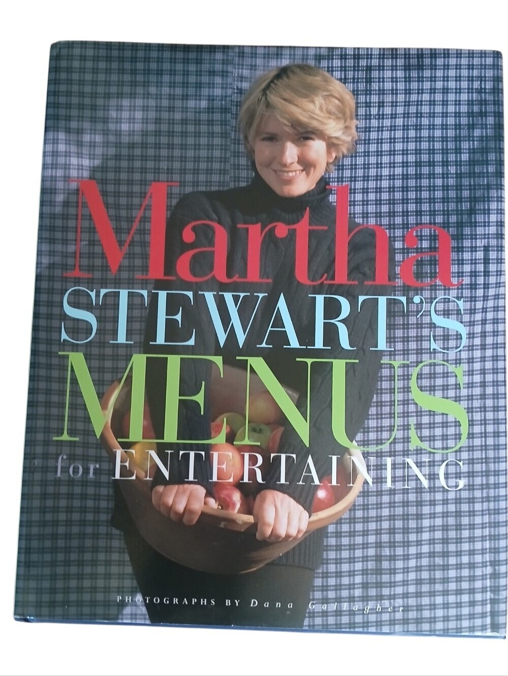 Vintage 90's Martha Stewart's Menus for Entertaining Cookbook Hard Cover